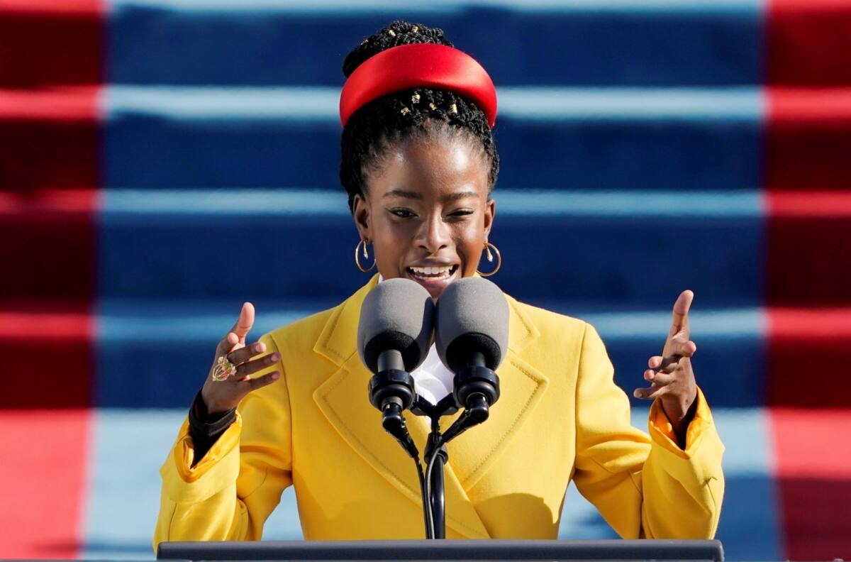 Amanda Gorman, la poetisa de 22 años, que conmovió en la investidura de Joe Biden