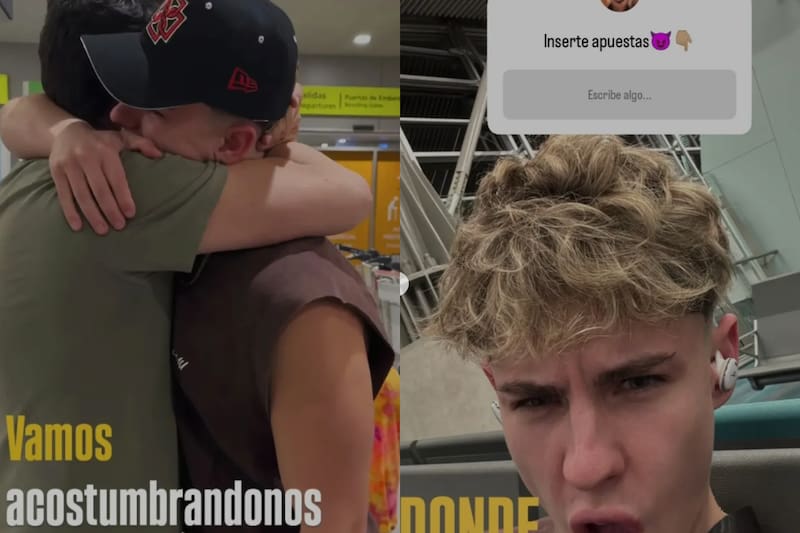 El influencer se despidió de su familia.