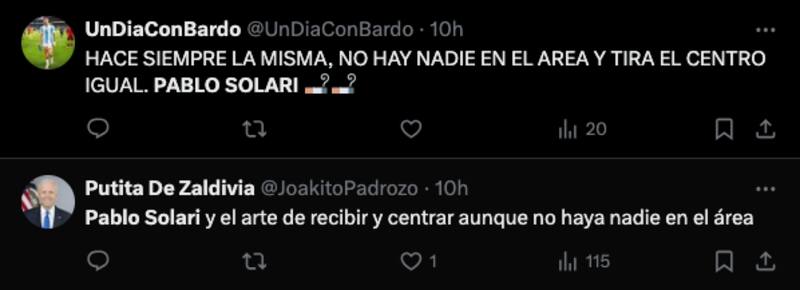 Hinchas cargan contra Pablo Solari