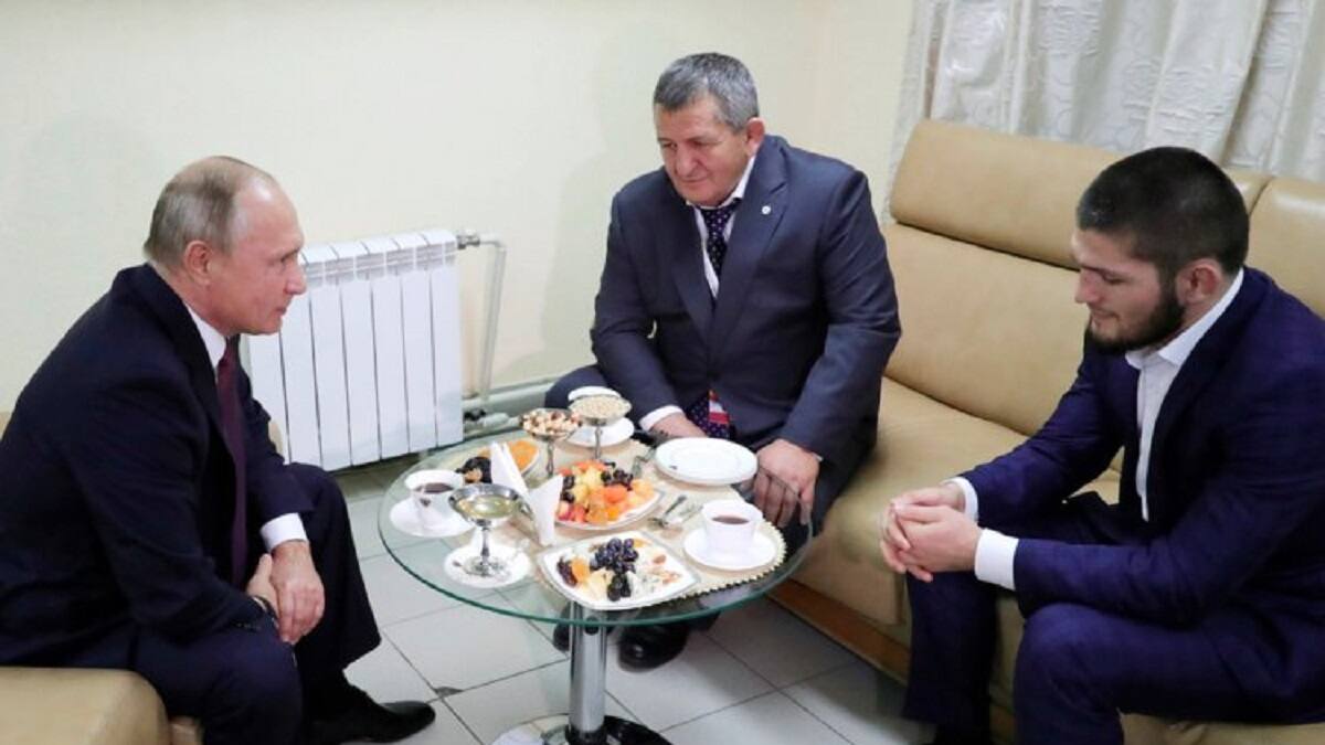 Khabib Nurmagomedov recibió apoyo de Vladirmir Putin tras agravamiento de su padre