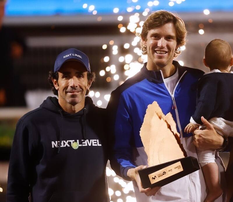 Nicolás Jarry y Juan Ozón en el ATP de Santiago
