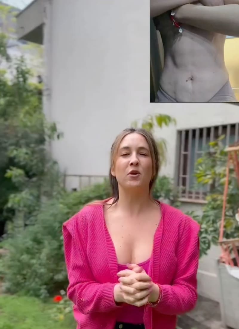 Valentina Saini mostró su cambio en su abdomen.