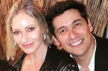 Marcela Vacarezza y Rafael Araneda acompañaron a su hijo Benjamín a buscar los huevitos de Pascua