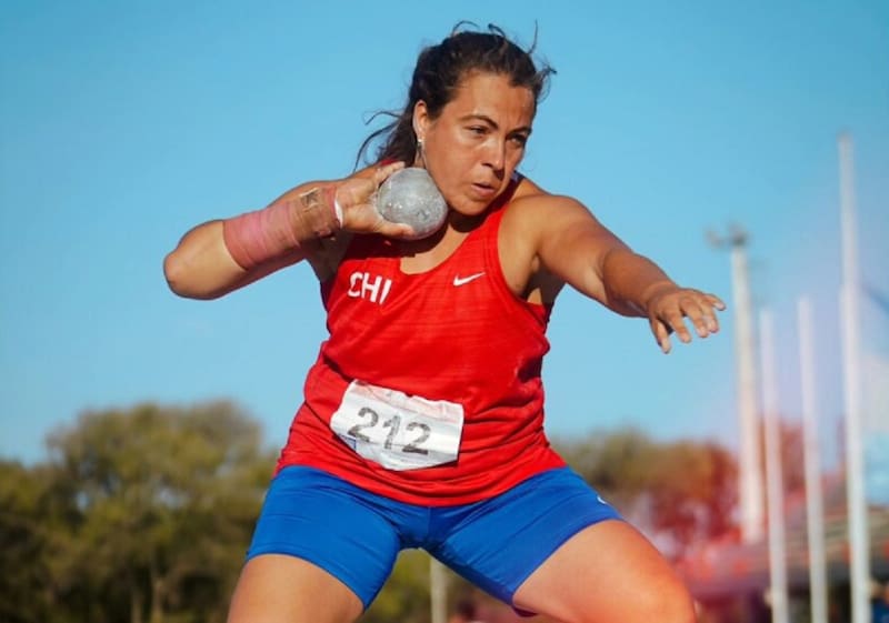 Ivana Gallardo, oro en lanzamiento de bala del Sudamericano de Atletismo. Foto: Atletismo Sudamericano