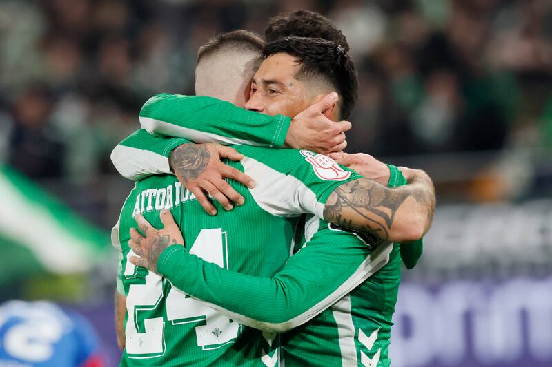 El equipo de Manuel Pellegrini sigue avanzando en la Copa del Rey. Foto: EFE.