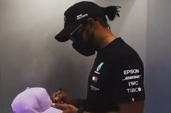 El noble gesto de Lewis Hamilton tras ganar el Gran Premio de España