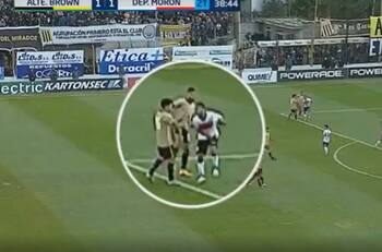 VIDEO | ¿Fue al balón?: la cobarde patada que se vio en el ascenso argentino