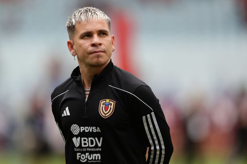 Yeferson Soteldo con la Selección de Venezuela. EFE