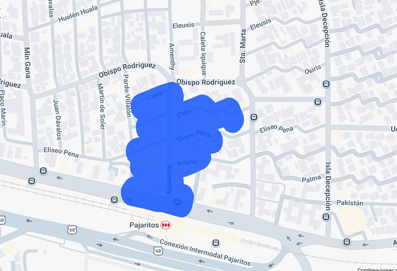 Esta es la zona con interrupciones para este martes. Foto: Enel