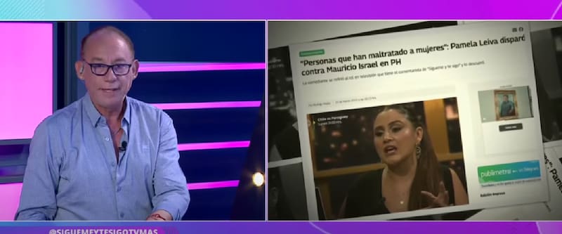 Mauricio Israel en "Sígueme y te Sigo" / Créditos: Reproducción