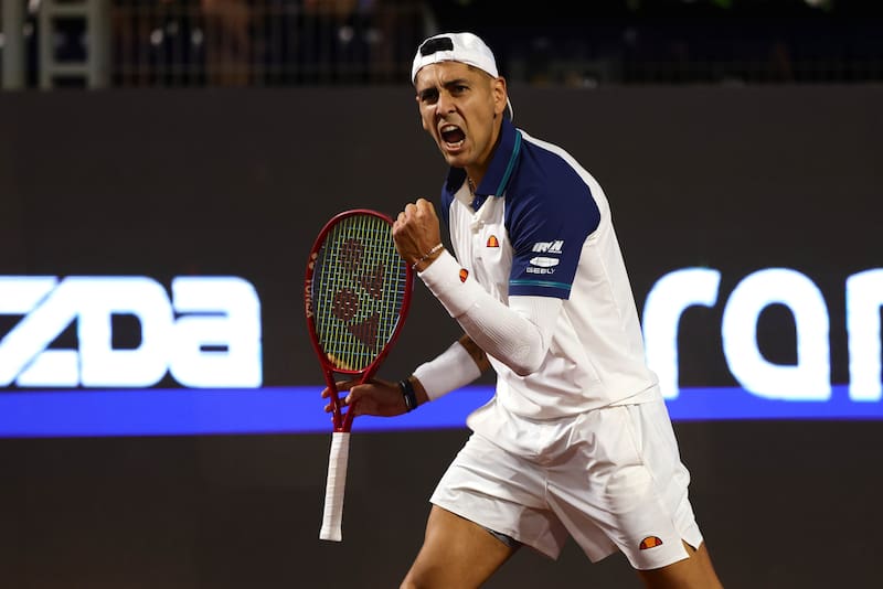 Jano versus Tomas Barrios Vera por el ATP 250 Santiago 2026. Foto: Agencia Aton