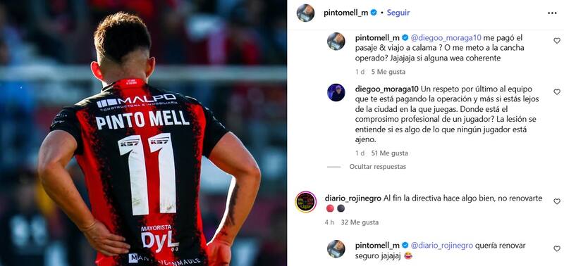 El delantero le respondió a los hinchas de Rangers