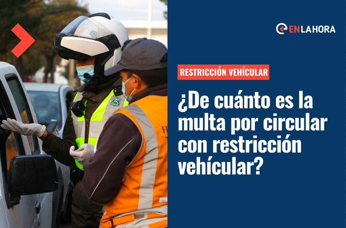 Restricción Vehicular: ¿De cuánto es la multa si me pillan manejando un vehículo con restricción?