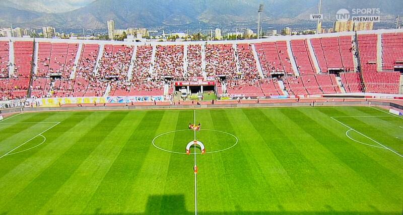 no logró llenar el Estadio Nacional contra Deportes Limache. Foto: Captura TNT Sports.