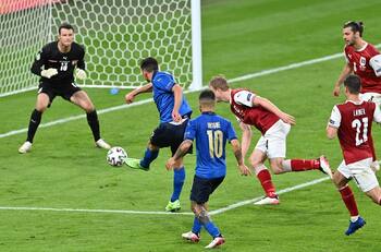 Italia necesitó del tiempo extra para vencer a Austria y avanzar a cuartos de final en la Eurocopa 2021