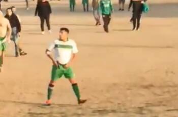 VIDEO | Futbolista sacó una pistola en pleno partido y sembró el pánico en la Región de Valparaíso
