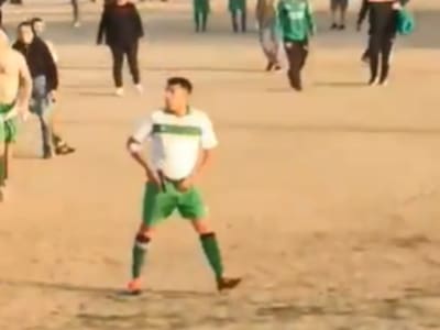 VIDEO | Futbolista sacó una pistola en pleno partido y sembró el pánico en la Región de Valparaíso