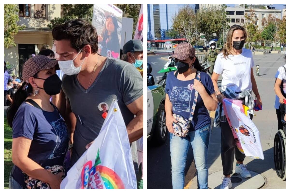 Fotos, conversaciones y mucho apoyo: Así fue la especial marcha de Cristián de la Fuente y Angélica Castro por la Ley Tamara