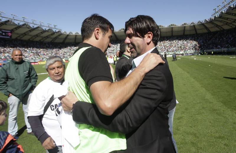 junto Marcelo Salas en Deportes Temuco.