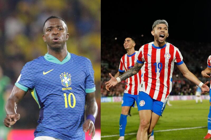 Brasil recibe esta noche a Paraguay en Sao Paulo. Fotos: EFE.