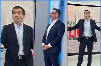 Eduardo Fuentes aprovechó de molestarlo: Periodista de TVN sufrió insólito chascarro al decir garabato en vivo