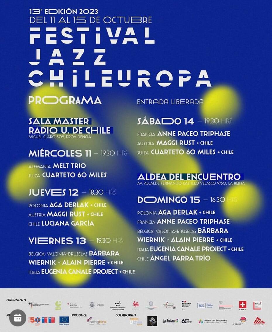 Festival Jazz ChilEuropa. Foto: Instagram.