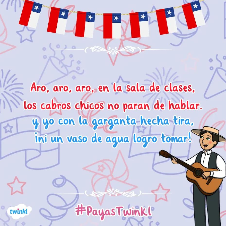 Comparte con tus amigos estas entretenidas rimas para celebrar las Fiestas Patrias. Créditos: Pinterest.