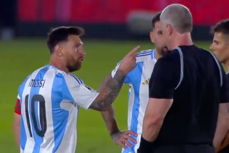 Sin sanción quedó el insulto de Messi. Foto: Captura.