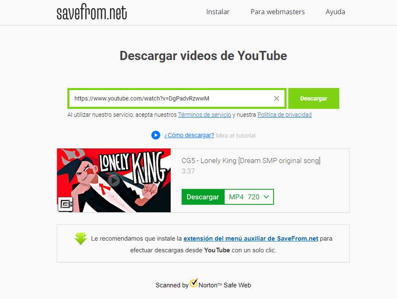 Podrás descargar videos de YouTube de manera gratis. Créditos: Pantallazo.
