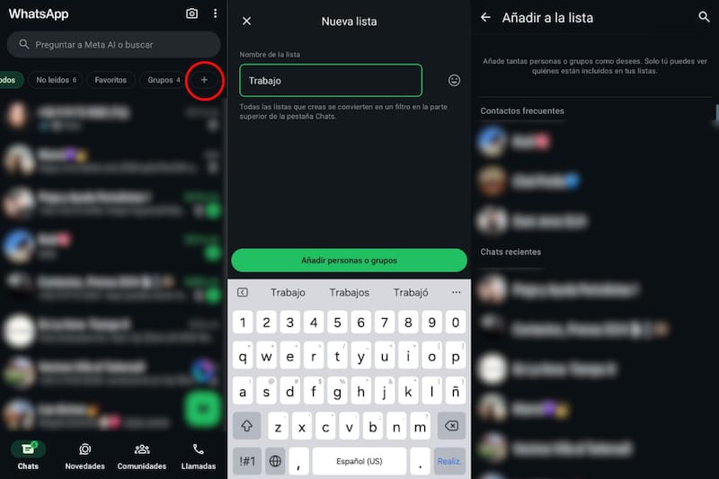 Con esta funcionalidad, podrás categorizar tus contactos para encontrar tus conversaciones rápidamente.