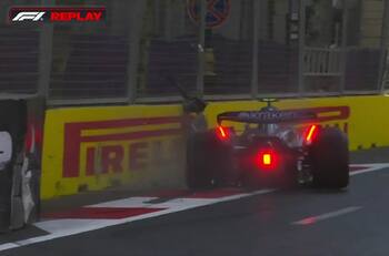 VIDEO | El piloto argentino Franco Colapinto chocó en la previa a su segunda carrera en la Fórmula 1