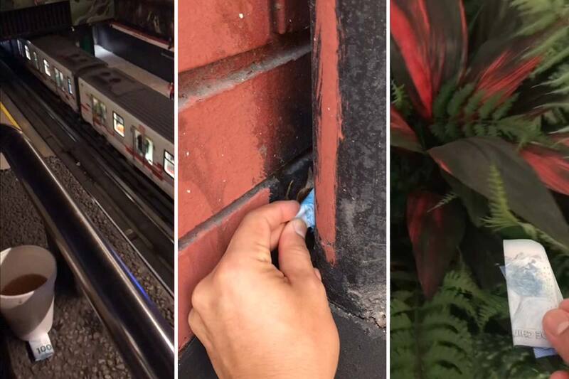 Cash Money CL se encarga de esconder hasta 100 mil pesos en distintas partes de Santiago.