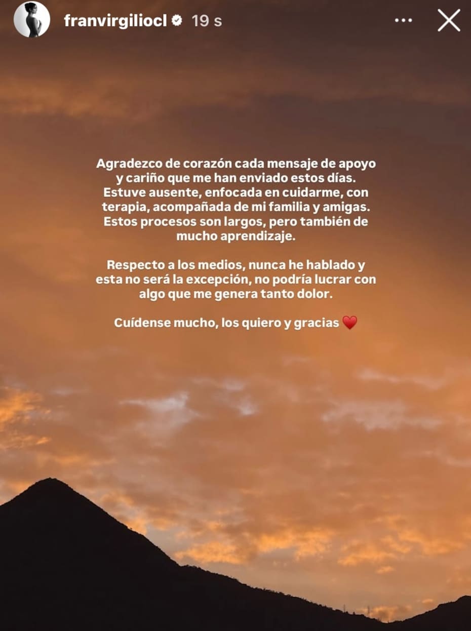 La modelo reapareció en redes sociales.