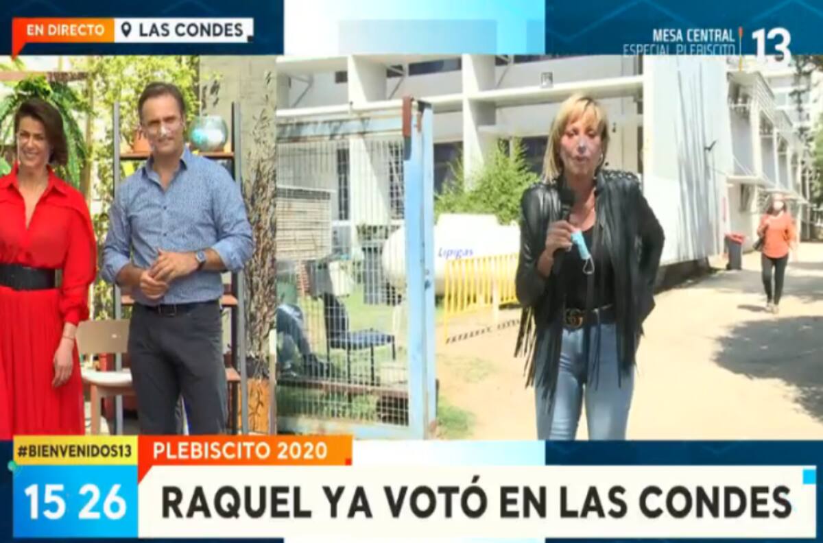 El chascarro que vivió Raquel Argandoña tras ejercer su voto en el Plebiscito