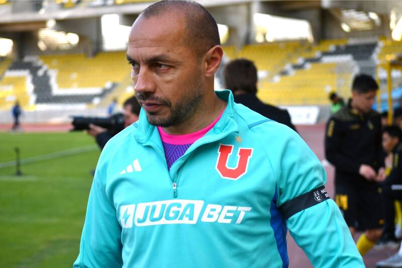 Marcelo Díaz en la U. Foto: Agencia Aton.