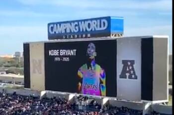 Fans rindieron un minuto de silencio por Kobe Bryant en el Pro Bowl 2020