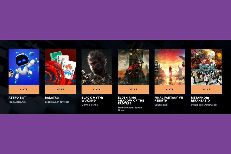 Estos son los juegos nominados este año para "Game of the Year".