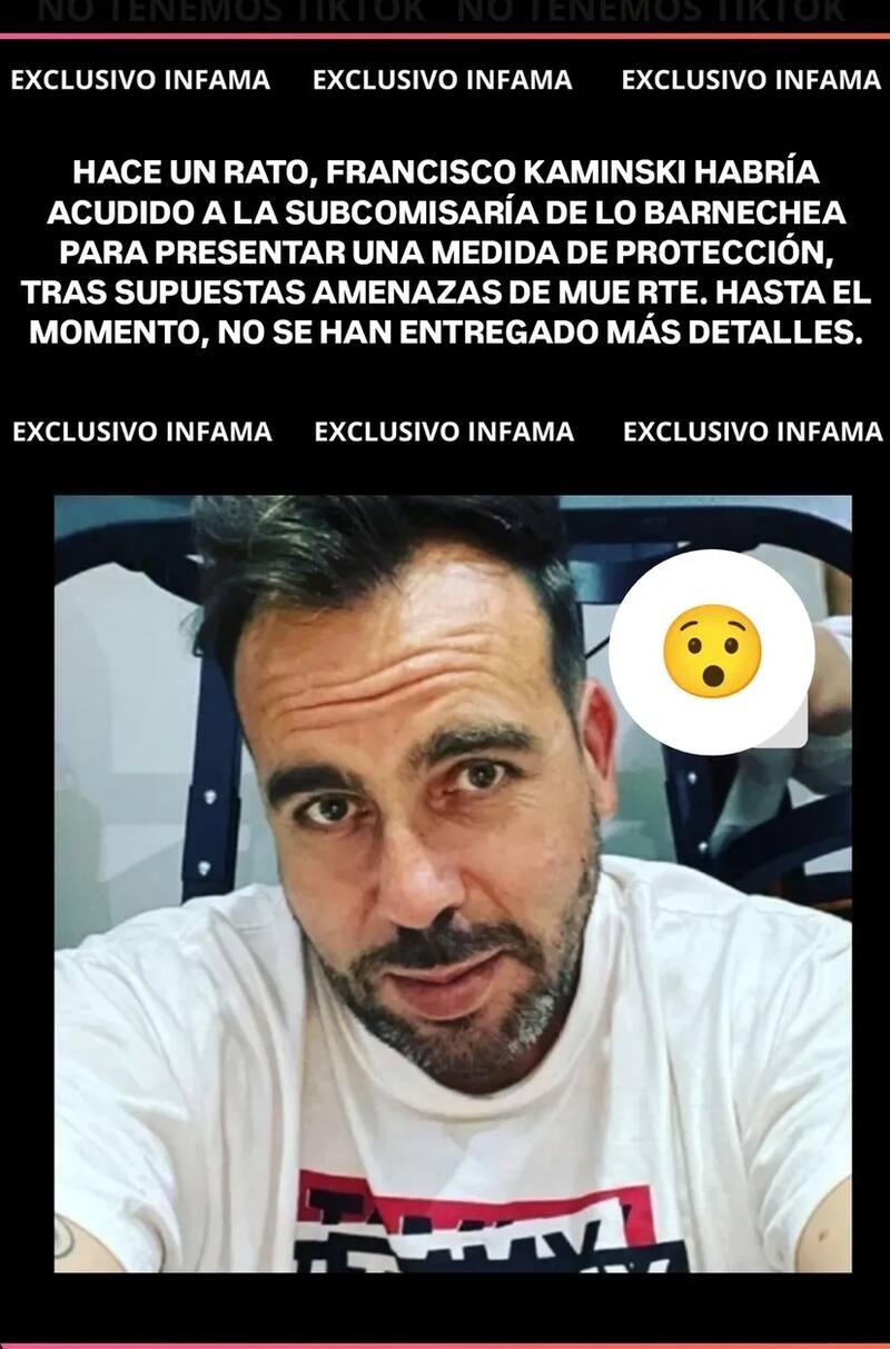 El rostro de TV habría presentado una denuncia por amenazas de muerte.