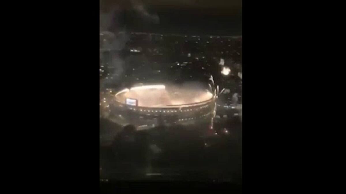 Captan desde un avión la impresionante salida de River ante Boca