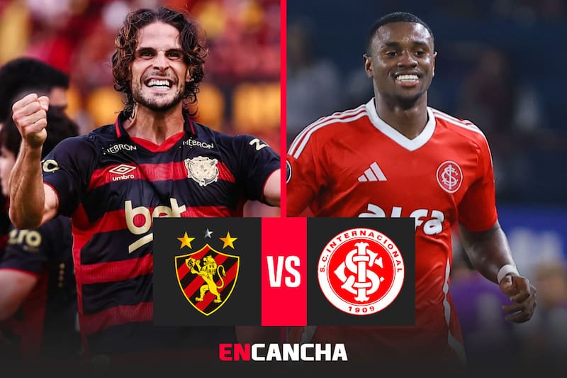 por la fecha 10 del Brasileirao. Foto: Prensa Sport Recife y EFE.