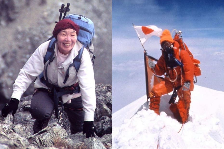 La alpinista japonesa fue la primera mujer en conquistar la cima del Everest.