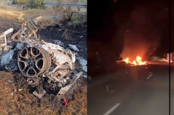 Imágenes sensibles: camionero grabó cómo quedó el auto de Diogo Jota tras accidente