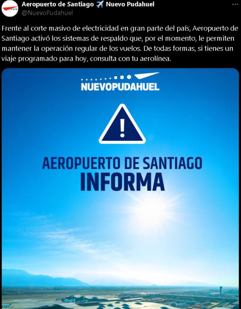 activó protocolo de respaldo.