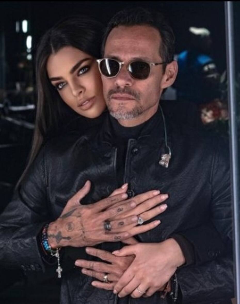 Las horas previas a su boda Marc Anthony y Nadia Ferreira tuvieron un encuentro muy especial Nadia acompañó a Marc en su trabajo antes de la boda - Créditos: Instagram