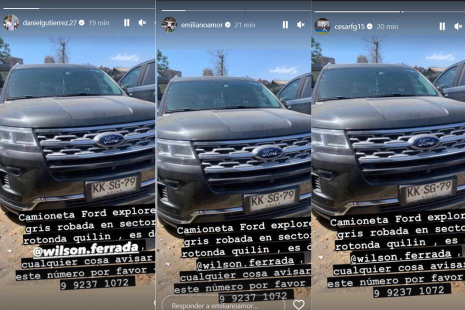 Jugadores se unieron para buscar el vehículo robado.