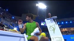 VIDEO | El minuto de furia de Carlos Alcaraz en Doha: “¡Las reglas de la ATP son una mier...!"
