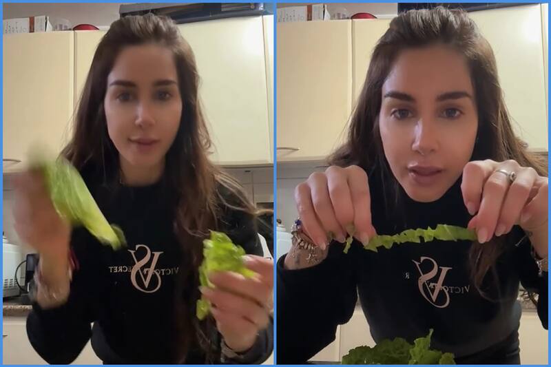 enseña a cortar lechuga y se llena de burlas