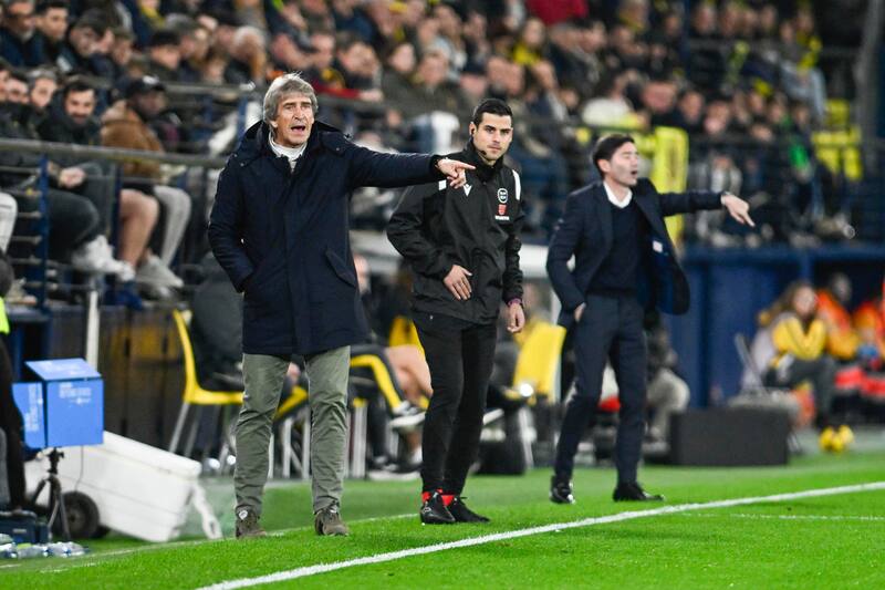 Manuel Pellegrini en la victoria frente al Villarreal.