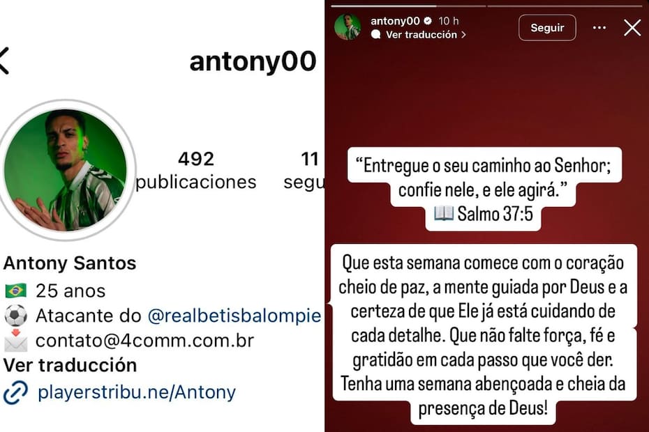 Antony y una serie de guiños a Real Betis.