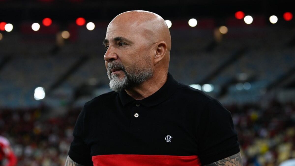 Jorge Sampaoli pasa un mal momento en Flamengo.